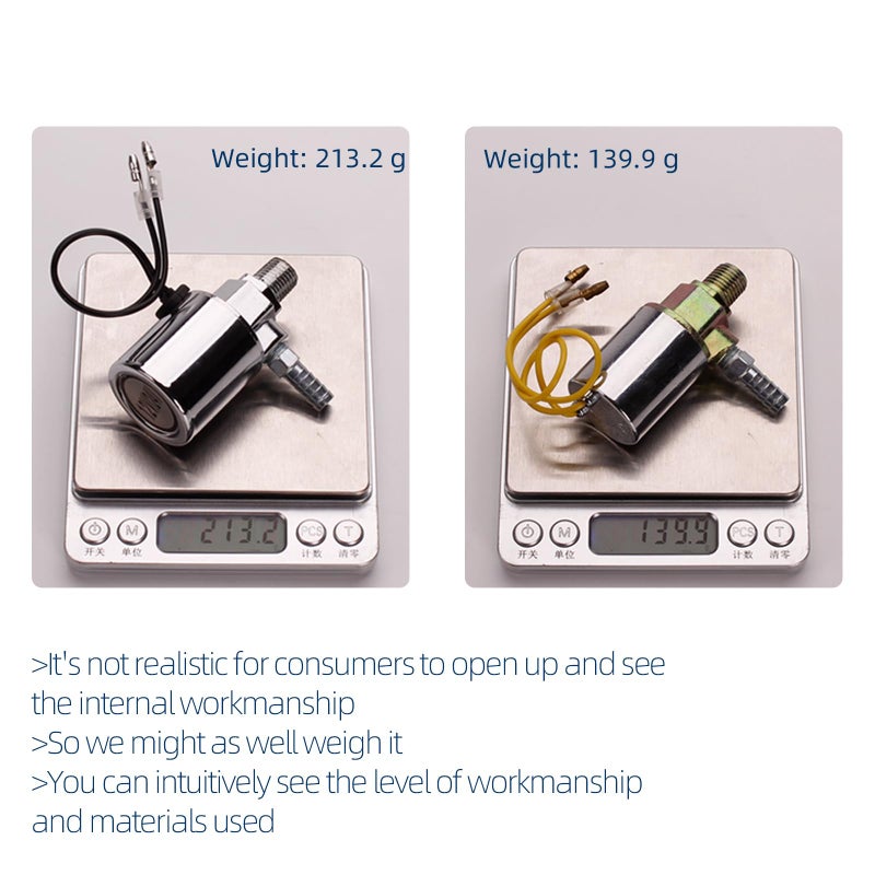 FARBIN صمام هوائي كهربائي FARBIN 1/4" NPT 12V/24V لصافرة القطار بغطاء معدني مطلي بالكروم (صمام سولينويد، 12V/24V) - Image 4